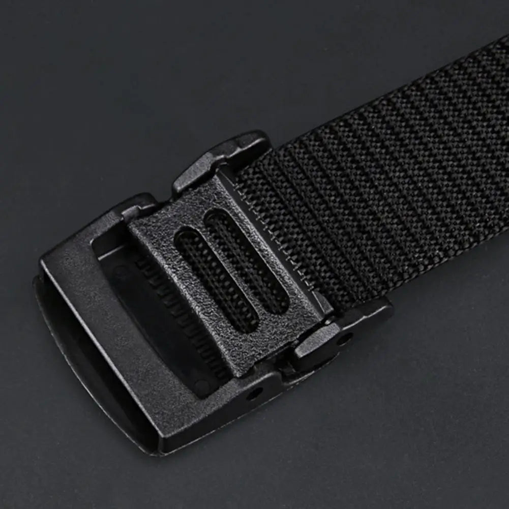 Men Belt Adjustable Exquisite Buckle Male Jeans Belt Lightweight All Match Comfortable Waist Belt For Daily Wear