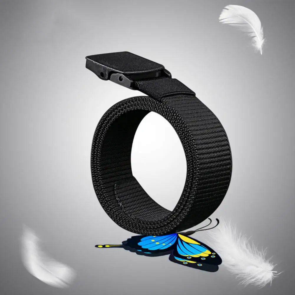 Men Belt Adjustable Exquisite Buckle Male Jeans Belt Lightweight All Match Comfortable Waist Belt For Daily Wear