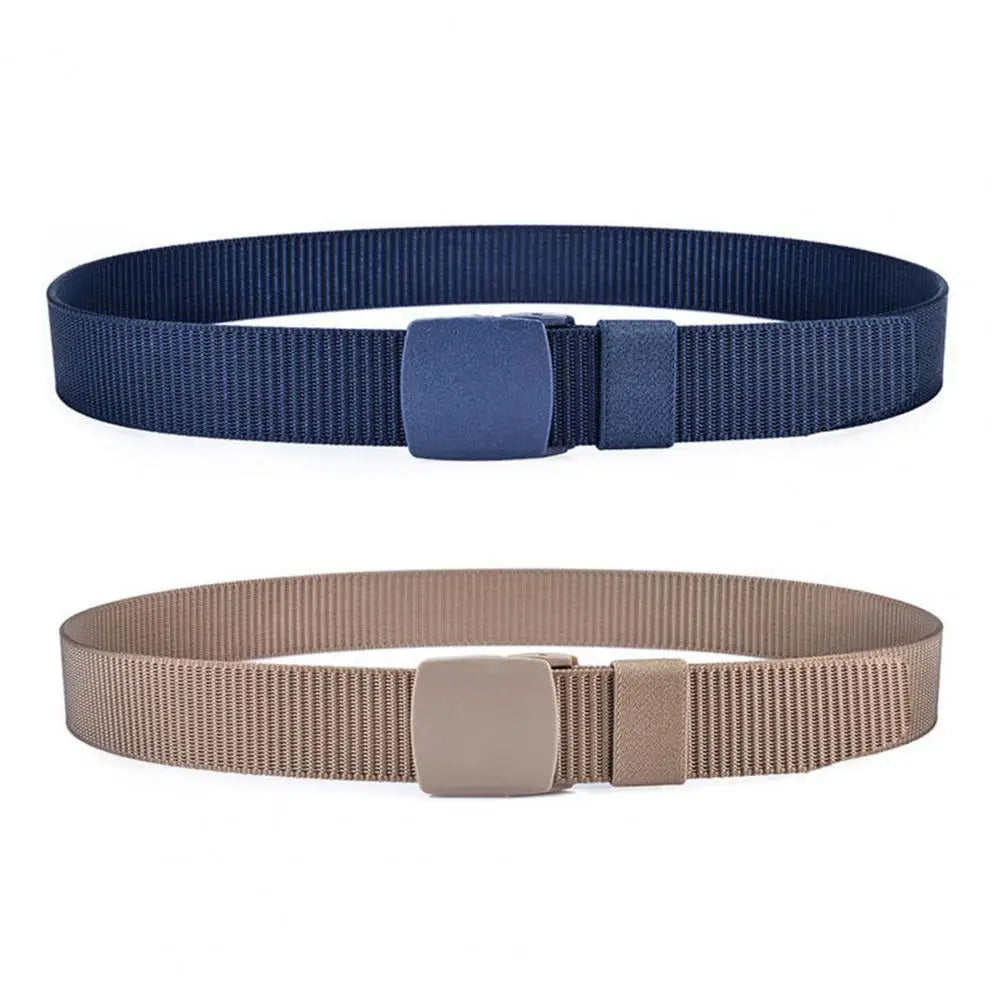 Men Belt Adjustable Exquisite Buckle Male Jeans Belt Lightweight All Match Comfortable Waist Belt For Daily Wear