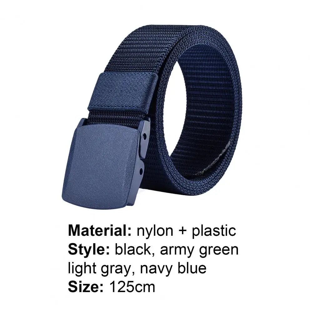 Men Belt Adjustable Exquisite Buckle Male Jeans Belt Lightweight All Match Comfortable Waist Belt For Daily Wear